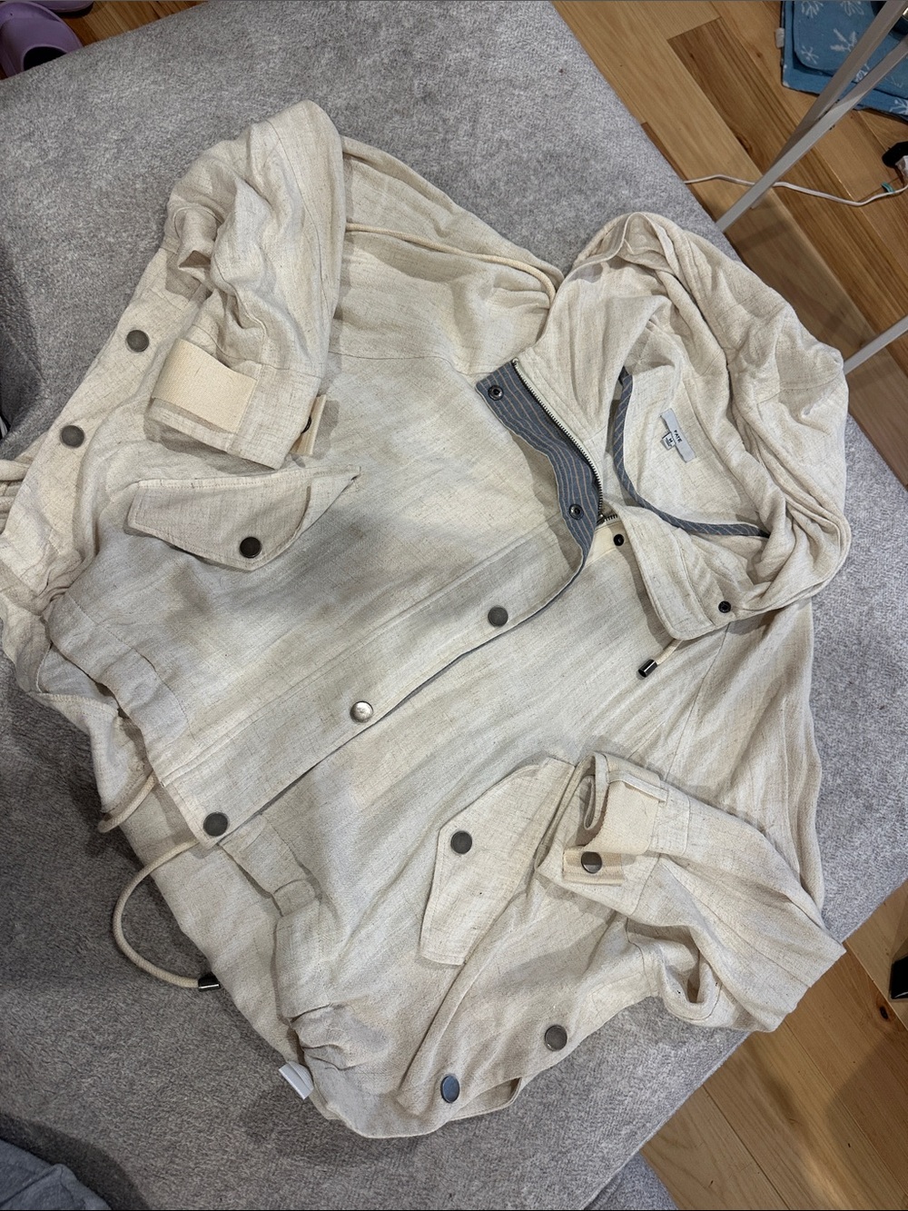 Fate Cream Utility Hooded Jacket